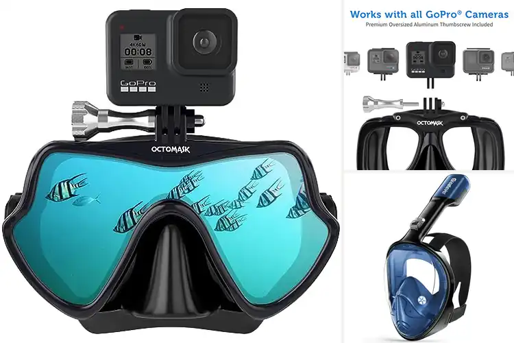 Detailed view of 10 Best Camera-Mount Snorkel Masks Capture Underwater Easily