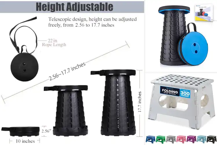 Detailed view of Best Compact Foldable Stools