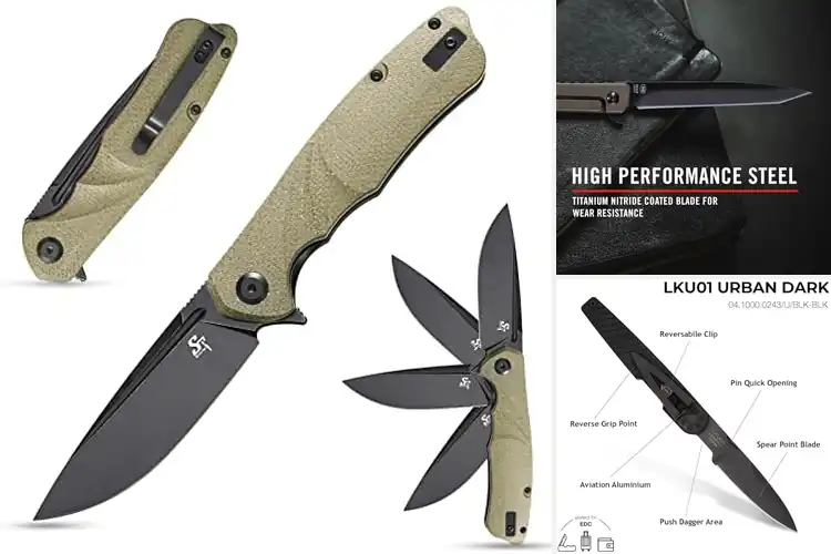 Detailed view of 10 Best Folding Knives for Everyday Use