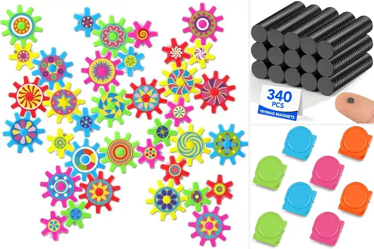 Detailed view of 10 Best Fridge Gear Magnets for Fun & Learning at Home