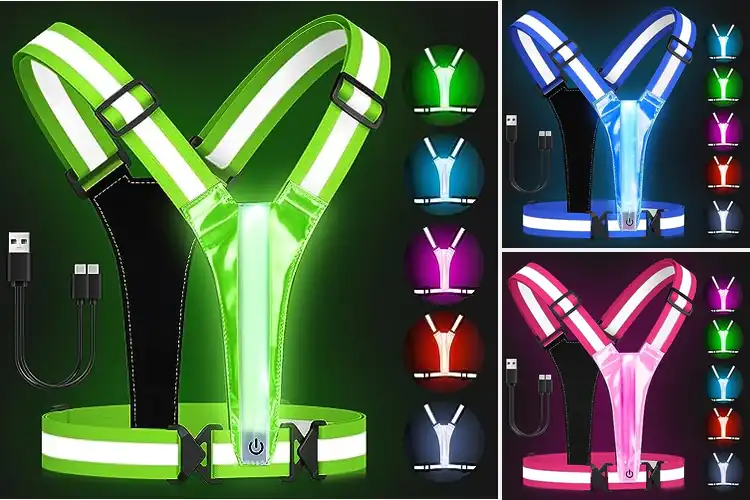 Detailed view of 10 Best Night Walking Safety Gears for Maximum Visibility