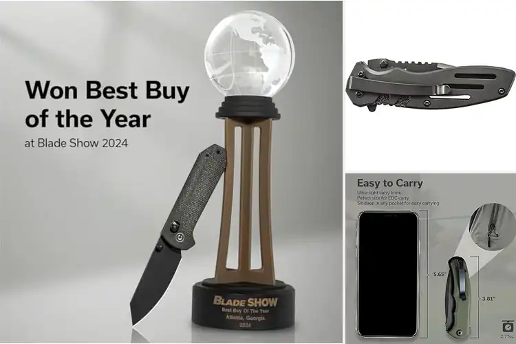 Detailed view of 10 Best Pocket Knives for Everyday & Outdoor Use