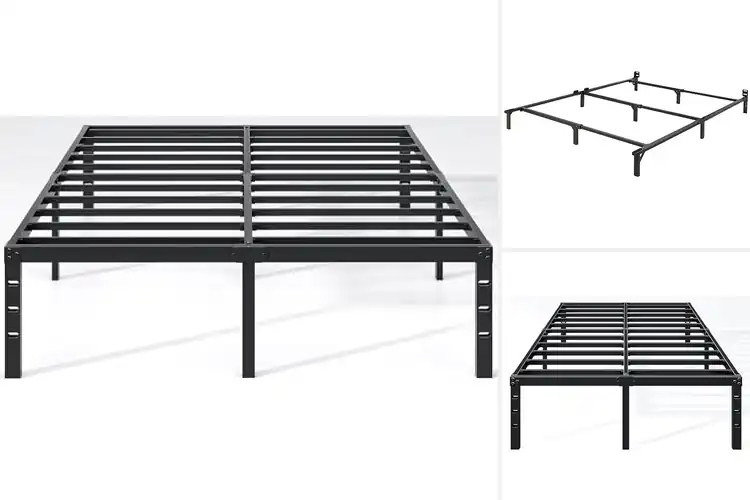 Detailed view of 10 Best Queen Metal Bed Frames for Strength & Storage