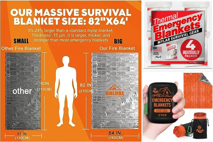 Detailed view of 10 Best Survival Blankets to Beat Extreme Cold