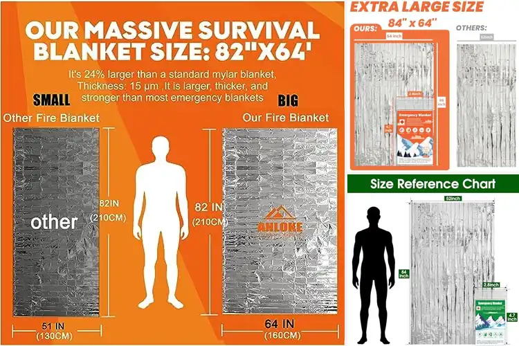 Detailed view of 10 Best Thermal Blankets to Stay Warm Anywhere